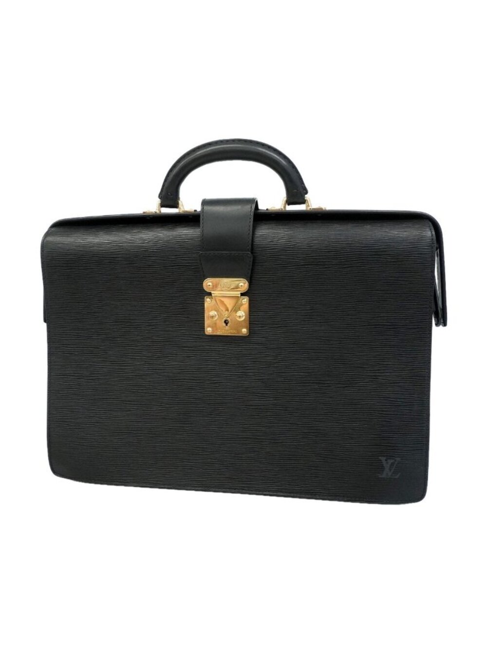 Louis Vuitton Business Bag Epi Serviette Fermoir Noir
